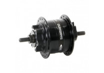 Втулка динамо Shimano, 3D32, 36 отв, 6V-3W, под гайки, диск. под 6 болт., EDH3D32DLG