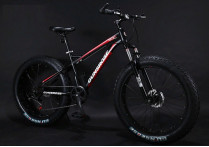 Велосипед Fatbike GUNSROSE черный на спицах
