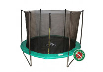 Батут DFC JUMP 12ft с сеткой, складной, чехол, green (366см)