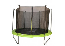 Батут DFC JUMP 14ft складной, сетка, чехол, apple green (427см)