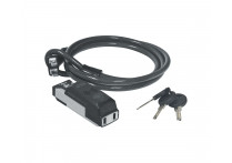 Замок тросовый KLS LION ALARM, 1500мм, с сигнализацией, зарядка от USB