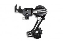 Перек-ль задний Shimano Tourney, TY21-B, GS, 6ск., крепление на ось, черн, б/уп.