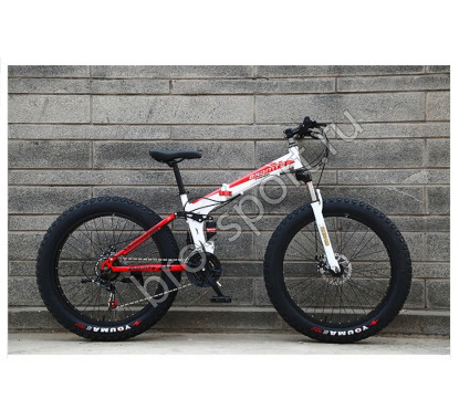 Велосипед BNQ MTB Белый с красным на спицах