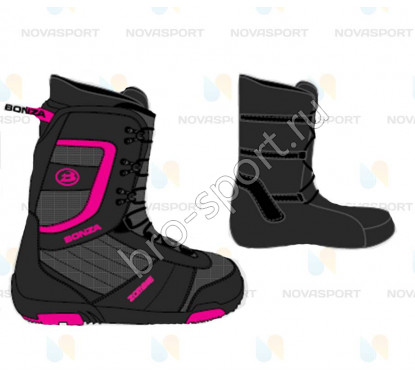 Сноубордические ботинки Bonza Zombie women black/pink