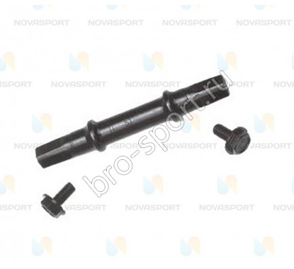 Вал каретки под квадрат 124.5mm DN3S