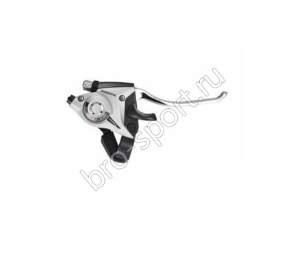 Шифтер/тормозная ручка Shimano Tourney ST-EF51 прав 8ск серебро тр.+оплетк ESTEF51R8AS2P