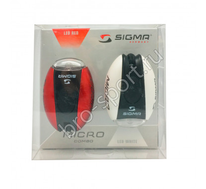 Комплект фонарей SIGMA MICRO белый и красный