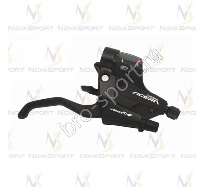 Шифтер/тормозная ручка Shimano Acera 3/9ск черный ST-M390 ESTM390PTAL