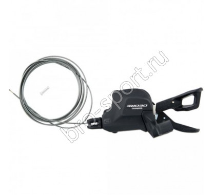 Шифтер Shimano Deore, M6000-IR, прав, 10ск, I-Spec II, без индикатора, тр. 2050мм ISLM6000IRA			
