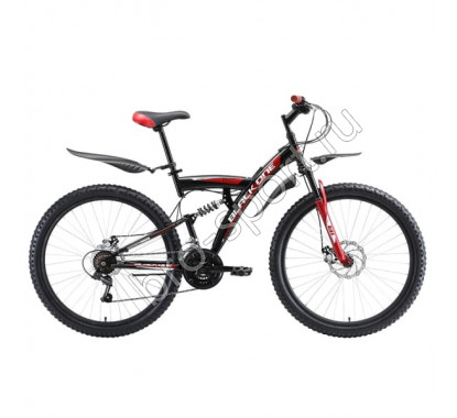 Велосипед Black One Flash FS 27.5' D чёрный/красный/белый 2018-2019