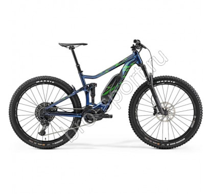 Велосипед Merida eOne-Twenty MetalRIDA MetallicBlue/Yellow/GreenLightning 2019