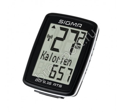 Велокомпьютер Sigma ВС 9.16 ATS, 11 функций, беспроводной, черный