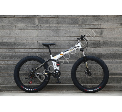 Велосипед BNQ MTB Черный с белым на спицах