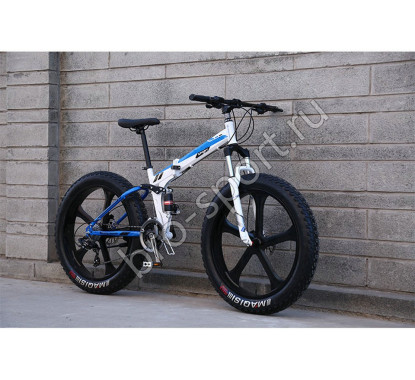 Велосипед BNQ MTB-3 Черный с белым на спицах