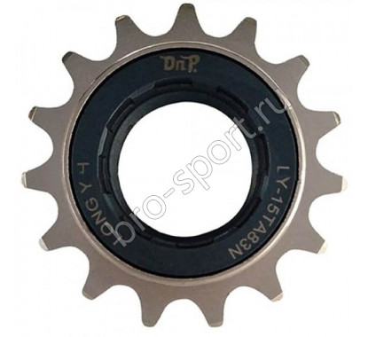 Трещотка BMX DNP LY-15TA83N, 1/2*3/32 15T,резьба M30*1.Cro-Mo,30кликов,8-шлицев,никелированная