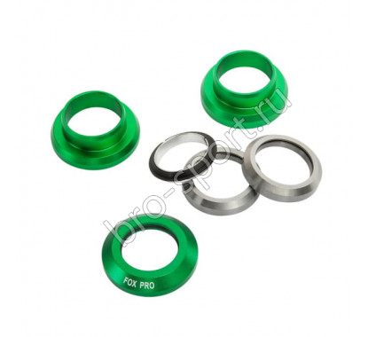 Рулевая колонка Fox стандарт 1 1/8 silver/green
