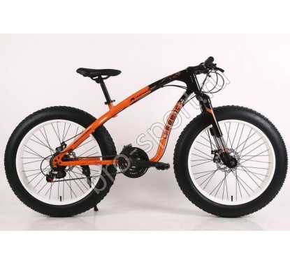 Велосипед Fatbike Jaguar оранжевый на спицах