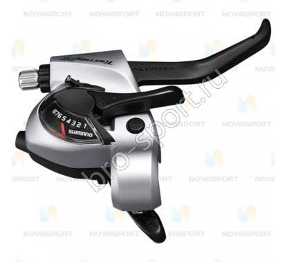 Шифтер/тормозная ручка Shimano Tourney ТХ800 черный 3ск 1800мм ESTTX800LBL				