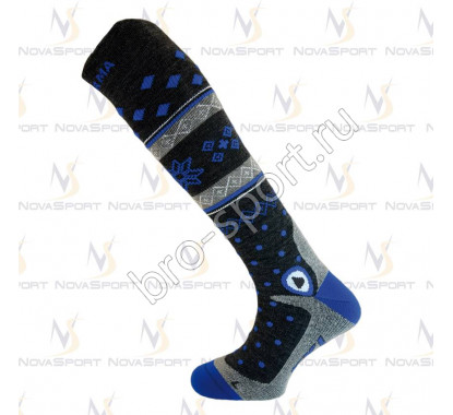 Носки Enforma Freeski Hot Compression grey/blue 4-1043