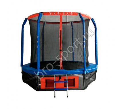 Батут DFC JUMP BASKET 5ft внутр.сетка, лестница (152cм)