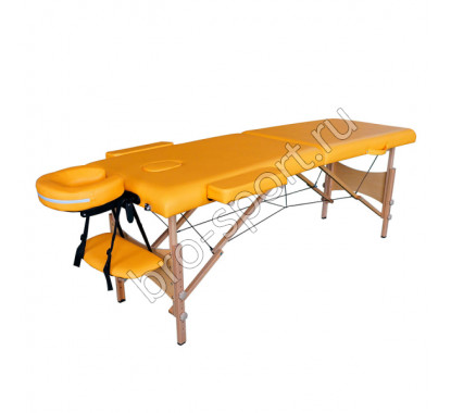 Массажный стол DFC NIRVANA, Optima, дерев. ножки, цвет горчичный (Mustard)