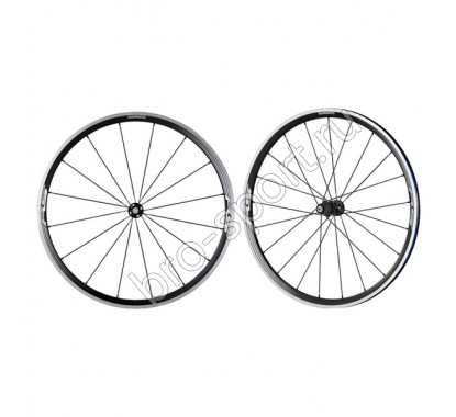 Колесо Shimano RS330 переднее и заднее 28' 10/11ск, цв. черный EWHRS330FREB