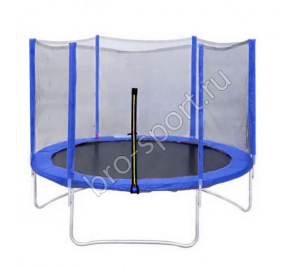 Батут DFC Trampoline Fitness 12ft наружн.сетка, синий (366см)