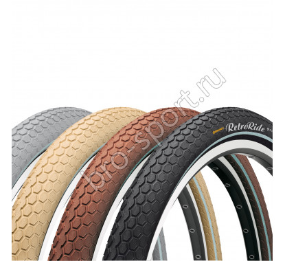 Велосипедная покрышка Continental retroride reflex, 26 x 2.2, кремовый-кремовый, отражатель