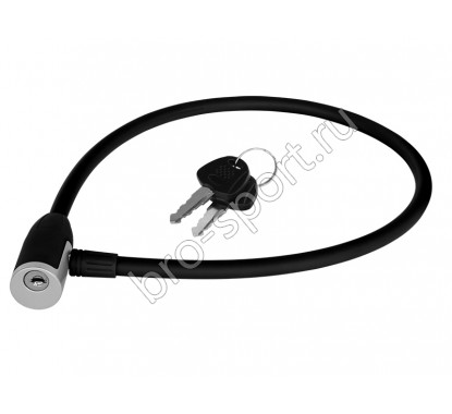 Замок тросовый KLS JOLLY Ø4,5ммхØ12мм x 650мм, чёрный, безопасность 3/10