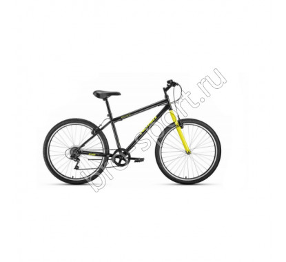 Велосипед 26' Altair MTB HT 26 1.0 7 ск Черный/Желтый 20-21 г 39023 19'/RBKT1MN66006