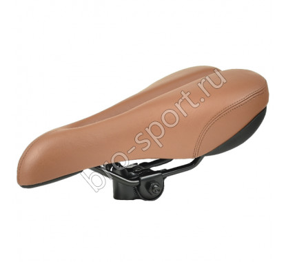 Седло вело DS-2498 MTB 260*160mm, 600гр,комфорт,пружины,коричневый