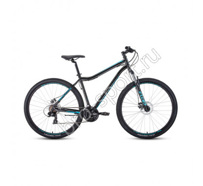 Велосипед 29' Forward Sporting 29 2.2 disc Черный/Бирюзовый 20-21 г