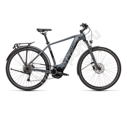 Велосипед CUBE TOURING HYBRID ONE 400 (grey'n'black) 2021