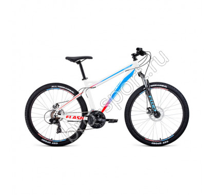 Велосипед 26' Forward Flash 26 2.2 S disc Белый/Голубой 20-21 г