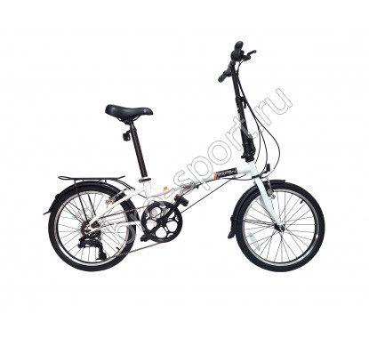 Велосипед DAHON Dream D6 складной, white. Крылья, багажник, подножка