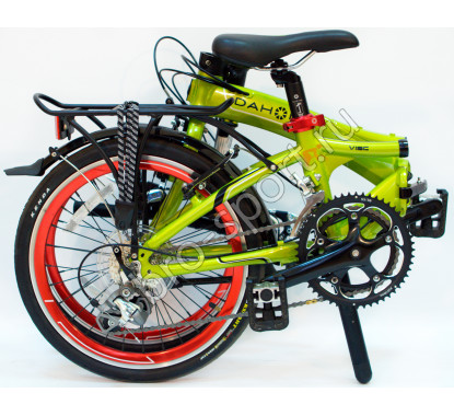 Складной велосипед Dahon Visc D18 салатовый 18 скоростей, колеса 20