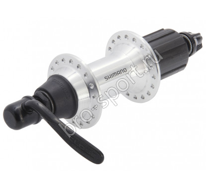 Shimano втулка задняя fh-rm70 alivio, 32н, 8/9 скоростей, с эксцентриком, 135х146х166мм, серебристая