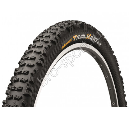Покрышка Continental Trail King 2.2 27.5 x 2.2, чёрный/чёрный Skinwall, складная, технологии: ProTectionApex, BlackChili