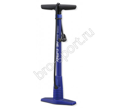 Насос напольный GIYO GF-44 120 PSI синий. Пластик. Торг. упак.