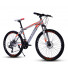 Велосипед FLS Bike Серебро с оранжевым на спицах