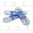 Шнурки белые с пропиткой  244 см W915-244